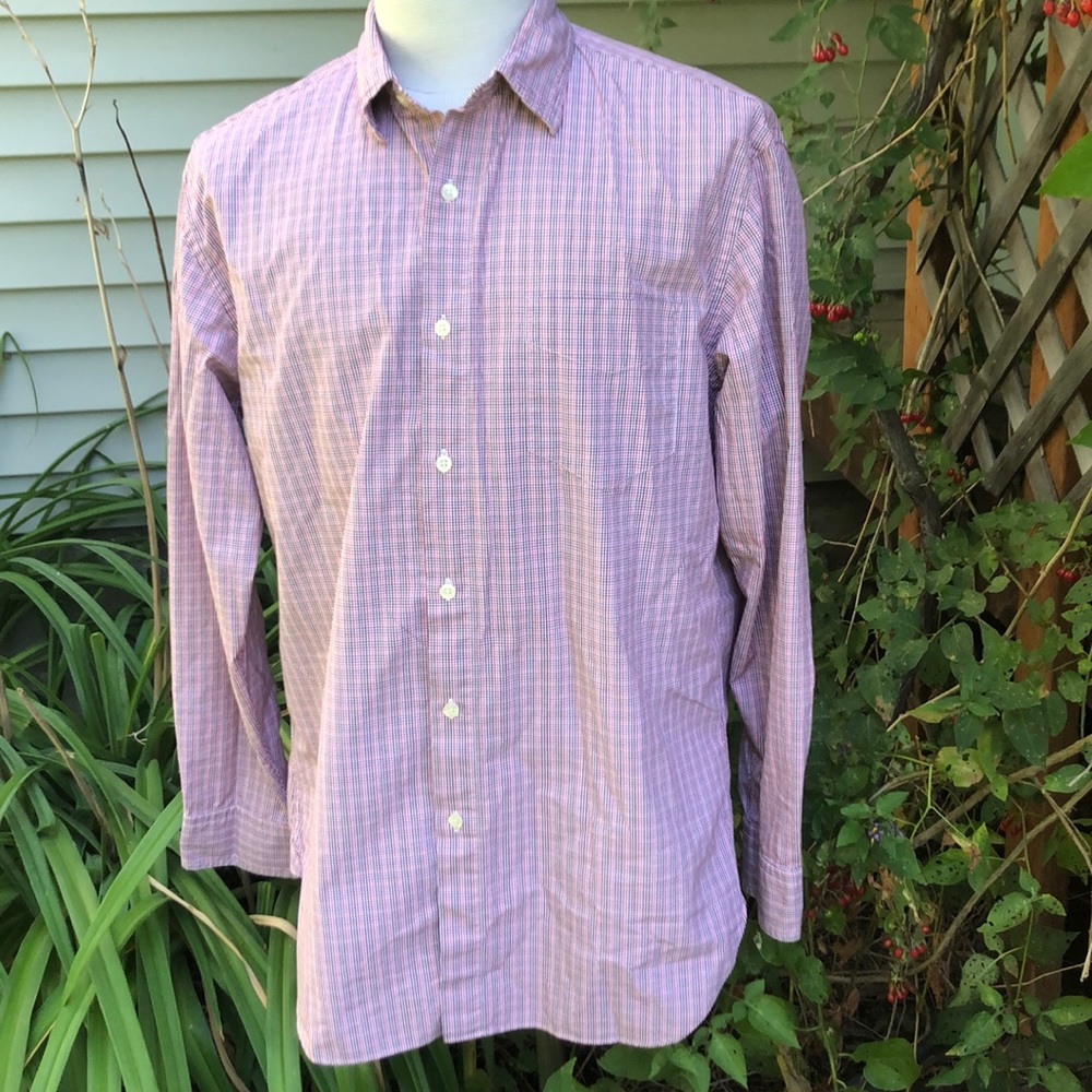 J. Crew button down long sleeve shirt.  Men’s Lg